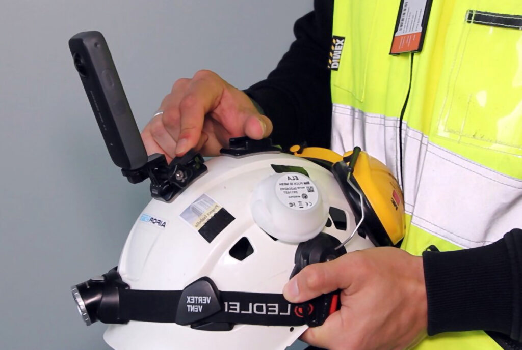 360 Reality Capture 8 Attaching 360 camera to the helmet flipped 1 1